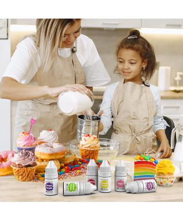 VIVEY Food Colouring-18 Colours x 6ml Liquid Concentrated Gel Food Colouring Set Vibrant Food Colour Dye for Baking Fondant Decorating Cooking Airbrush Slime Making and DIY Crafts - Buy Online on GoSupps.com