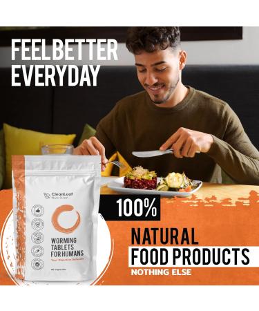 CleanLeaf Herbal Wellness Tablets - Natural Formula with Wormwood, Black Walnut & Clove - 60 Capsules - Buy Online on GoSupps.com
