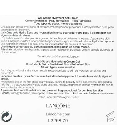 Lanc me Hydra Zen Anti-Stress Moisturising Cream-Gel 50ml - Hydrate & Soothe Skin | International Shipping - Buy Online on GoSupps.com