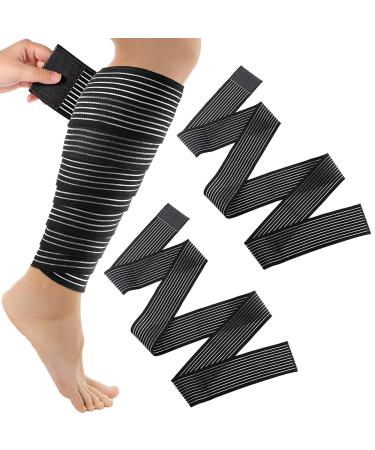 2 -pack knee tandage knee -supported sport bandage knee band strength sport compressed knee scale for arm elbow calf hand ankle wrist knee (180cm 70 inch) 2 pack 180cm
