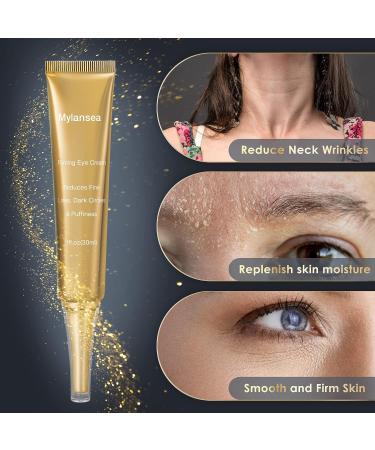 Mylansea Anti Aging Eye Cream with Retinol 1 Oz - Firming, Repair Fine Lines & Wrinkles, Reduce Dark Circles & Puffiness - Buy Online on GoSupps.com