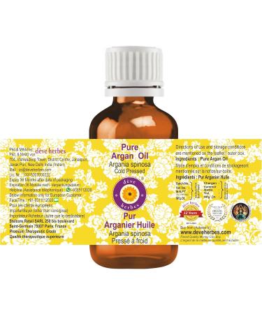 Deve Herbes Pure Argan Oil (Moroccan) - 30ml Cold Pressed Natural Therapeutic Grade - Buy Online on GoSupps.com