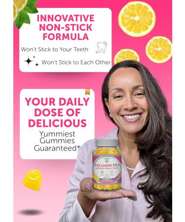 Lunakai USA Made Collagen & Vitamin C Gummies Bundle for Adults 50+ Supports Skin Hair Joint Health & Immune Function Non-GMO Vegan Delicious Lemon & Orange Flavors 60ct Each - Buy Online on GoSupps.com