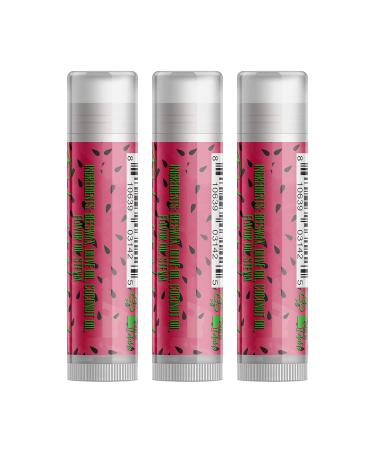 Watermelon Lip Balm Set of Three - Moisturizing & Flavorful Lip Care | Best International Shipping - Buy Online on GoSupps.com