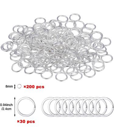 Hicarer 259 Pieces Inspirational Motivational Keychains Bulk - Open Jump Key Rings for DIY Necklaces & Bracelets - Buy Online on GoSupps.com