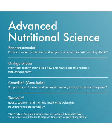 Natura Health Products Vibrant Mind - Nootropic Brain Supplement for Memory and Focus* - Featuring Bacopa Ginkgo Biloba Centellin & Phosphatidylserine -Caffeine Free (90 Capsules) - Buy Online on GoSupps.com