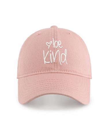 CHOK.LIDS Be Kind Trendy Womens Baseball Cap Unisex Fashion Cotton Polo Style Fun Saying Seasonal Outdoor Travel Headwear Desert Rose