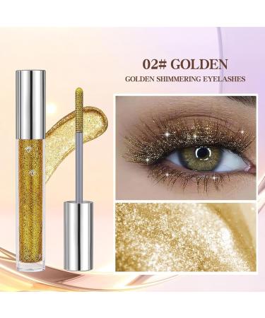 Glitter Mascara for Eyelashes Waterproof Shine Formula Smudge-Proof Volume Sparkling Eye Makeup Glitter Lash Enhancer | Maria's Party Makeup Mascara - Buy Online on GoSupps.com