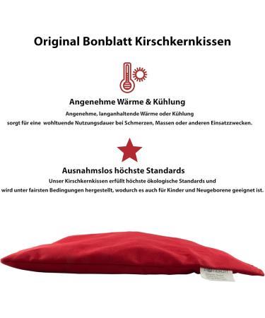 Bonblatt Organic Cherry Stone Pillow | Oeko-Tex 100 Certified | Made in Germany | Heat Cushion for Adults, Babies, Children, and Pets - Buy Online on GoSupps.com