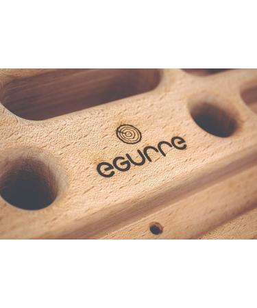 eGUrre Hangboard Climbing Board - Premium Basati Wooden Fingerboard for Strength Training & Climbing Fitness - Buy Online on GoSupps.com