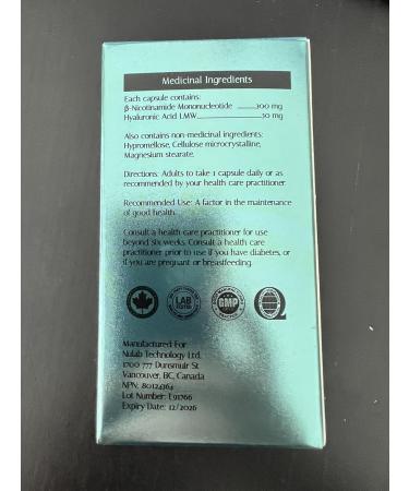 NMN 21000 NAD+ Booster Supplement Nicotinamide Mononucleotide Hyaluronic Glow Beauty Edition Low Molecular Weight - Buy Online on GoSupps.com