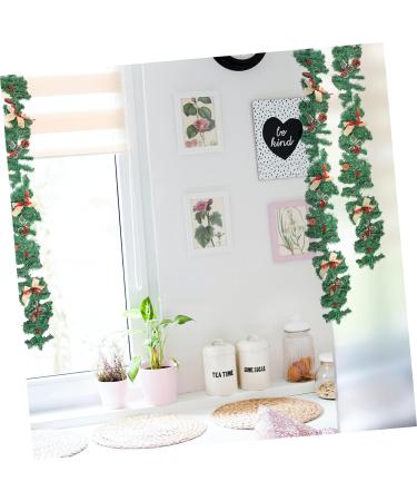 HOMSFOU Christmas Cane Xmas Tree Garland Decor Christmas Red Berry Garland Artificial Christmas Garland Christmas Hanging Rattan Garland Holiday Berry Wreath Pvc Ornament Wedding White - Buy Online on GoSupps.com