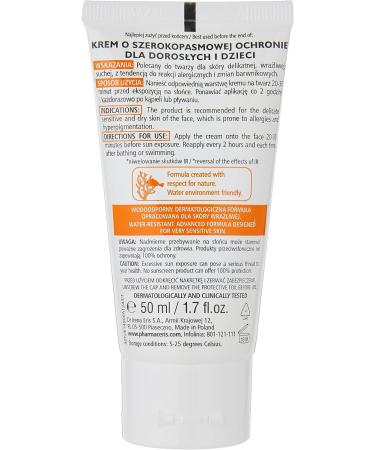 Pharmaceris S Spectrum Protect Broad Spectrum Sun Protection Cream SPF50+ 50ml - Buy Online on GoSupps.com