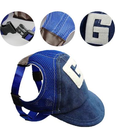Adjustable Dogs Baseball Cap with Ear Holes - Breathable Sun Hat for Summer Travel - Perfect for Pets & Puppies - Buy Online on GoSupps.com