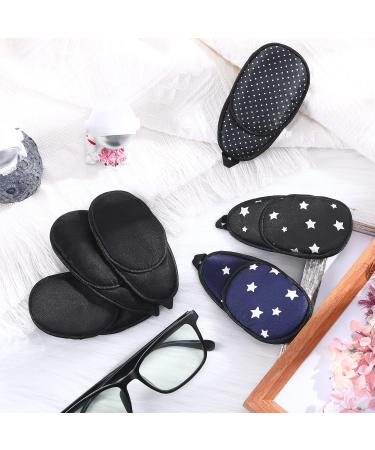6-Piece Silk Eye Patch Set for Adults & Kids - Soft Eye Covers for Comfortable Eye Protection (Dark Color - Buy Online on GoSupps.com
