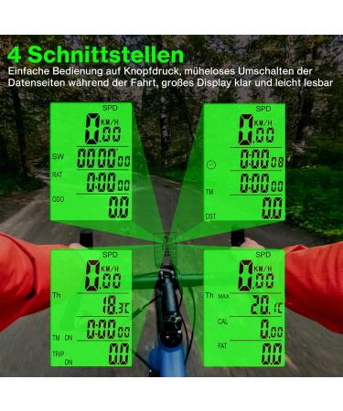Best Wireless Bicycle Computer - 31 Functions IP65 Waterproof 3.0 Inch Speedometer & Mileage Meter for Kids - Buy Online on GoSupps.com