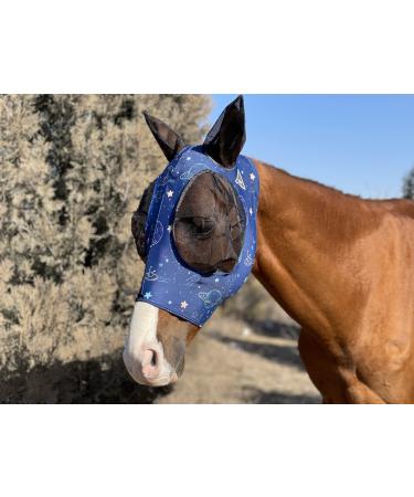 TGW Riding Super Fit Horse Fly Mask Horse Fly Mask (L Moon) L MOON