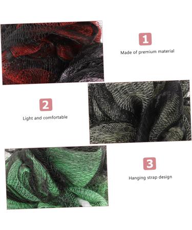 Buy Hemoton 4pcs Foaming Net Loofah Body Scrubbers & Bath Accessories - Exfoliating Shower Puff for Men | International Shipping Available - Buy Online on GoSupps.com