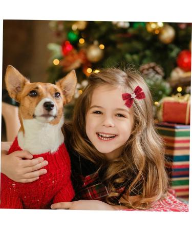 ABOOFAN 4 Pairs Bow Tie Bowknot Hairbands Barrette Ponytail Hair Ties Elastic Hair Band Elastic Hair Tie Christmas Bowknot Hairpin Bowknot Barrette Bride Star Shape Fabric Props - Buy Online on GoSupps.com