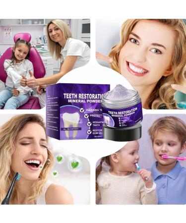 GkgWuxf Powdered Toothpaste Deep Cleaning Tooth Cleaner 50G Restorative Instant Tooth Powder for Daily Care Bathroom Morning Routine Hygiene Home Use Travel Men Children - Buy Online on GoSupps.com