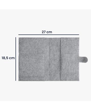 kwmobile Felt Maternity Pass Cover - German Maternity Pass Holder with Extra Compartments - Stylish & Functional Acessory - Buy Online on GoSupps.com