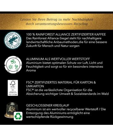 LOR Espresso Decaffeinato Capsules - Nespresso Compatible 10 Pieces (52g) | Premium International Shipping - Buy Online on GoSupps.com