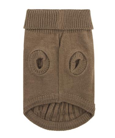 FakeFace dogs cardigan winter sweater dog knitting sweaters Dog sweater winter sweater warm and comfortable chihuahua pet red blue brown m brown3