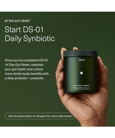 Seed 14 Day Gut Reset - Prebiotic and Probiotic for Women & Men - Digestive Health Gut Health Rapid Gut Recovery Bloating & Constipation Relief - Vegan & Shelf-Stable - 28 Capsules (14-Day Supply) - Buy Online on GoSupps.com