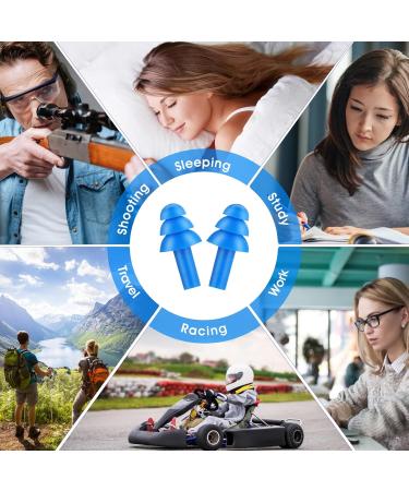 Cobee Reusable Silicone Earplugs - 10 Pack Noise Reduction for Sleep Swimming Snoring Concerts & Travel - Waterproof & Comfortable - Buy Online on GoSupps.com