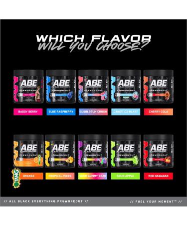 All Black Everything Pre-Workout Powder | Preworkout Energy Drink Mix | 350mg Caffeine | Beta Alanine & Citrulline | Energy Supplement for Men & Women | Red Hawaiian | 30 Servings - Buy Online on GoSupps.com