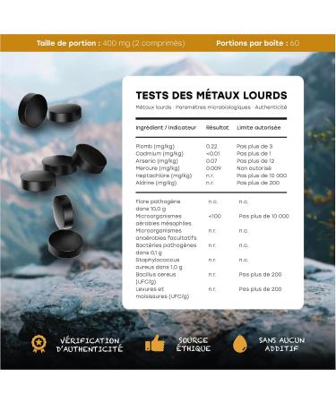 Comprim s De Shilajit Originel 120 Comprim s 400 Mg Par Portion R sine De Shilajit Pure Riche En Acides Fulviques Et Humiques 100% Pur 120 unit (Lot de 1) - Buy Online on GoSupps.com