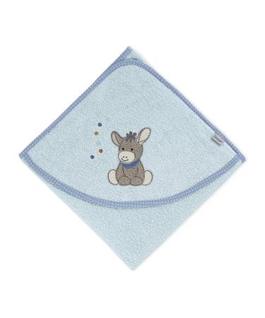 Sterntaler Emmilius Game Washing Glove & Hooded Baby Towel - 100% Cotton Fast Drying Bath Poncho Bundle - Buy Online on GoSupps.com