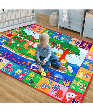 teytoy Baby Cotton Play Mat  Playmat Baby Crawling Mat for Floor Baby Mat Large Super Soft Extra Thick (0.6cm)  Plush Surface Foldable Non-Slip Non-Toxic - Buy Online on GoSupps.com