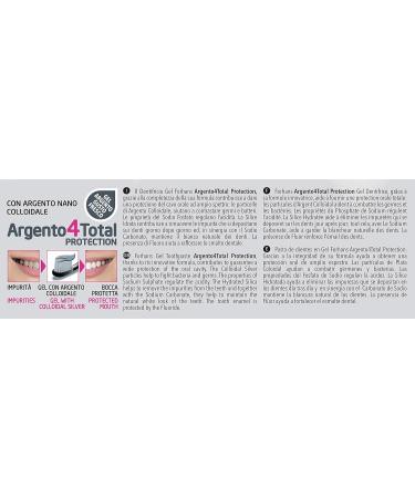 Forhans Argent4TotalProtection Toothpaste Colloidal Silver Toothpaste Gel Total Action Antibacterial Toothpaste for Oral Hygiene with Phosphate and Sodium Carbonate 75 ml - Buy Online on GoSupps.com