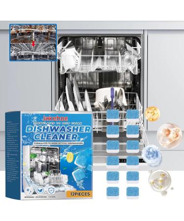 Dishwasher Cleaner Tablets Hygienically cleans and removes bad odours 2-in-1 Treatment Kit Cleans Fragrance Free Plastic Free Natural Vegan Friendly Plant-Based Cleaning (12Pcs) - Buy Online on GoSupps.com