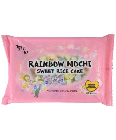 Mochi Sweet Rice Cakes MINI Sweet Rice Cake - Rainbow 300G 10.58oz