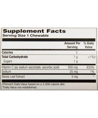 Thompson C500 mg Chewable Vitamin - Natural Orange Flavor, 60 Count - Buy Online on GoSupps.com