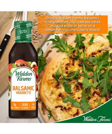 Walden Farms Balsamic Vinaigrette Dressing 2-Pack | Sugar-Free, Keto-Friendly, Vegan | 0g Net Carbs | Fresh Salad and Pizza Topping | 12 oz. Bottles - Buy Online on GoSupps.com