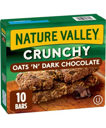 Nature Valley Crunchy Oats 'n' Honey Granola Bars & Crunchy Granola Bar Oats and Dark Chocolate 210g - Buy Online on GoSupps.com