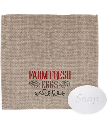YouCustomizeIt Farm Quotes Washcloth Square (12" x 12")