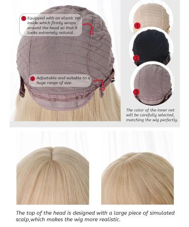 Allbell Strawberry Blonde Long Wavy Wig for Women | Heat-Resistant Synthetic Hair for Daily Wedding & Cosplay Use - Buy Online on GoSupps.com