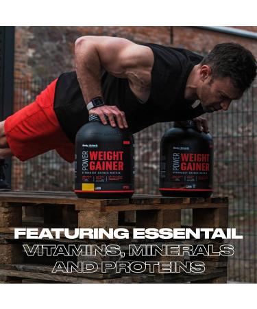 Body Attack Weight Gainer Strawberry 1.5 kg | Low-Fat Mass Shake with Whey Protein BCAA & Carbs for Muscle Building - Buy Online on GoSupps.com