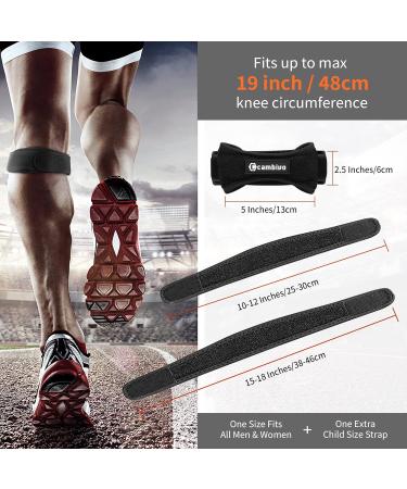CAMBIVO 2 Pack Knee Braces for Knee Pain - Compression Sleeve and Knee Strap Set (Small) - Buy Online on GoSupps.com
