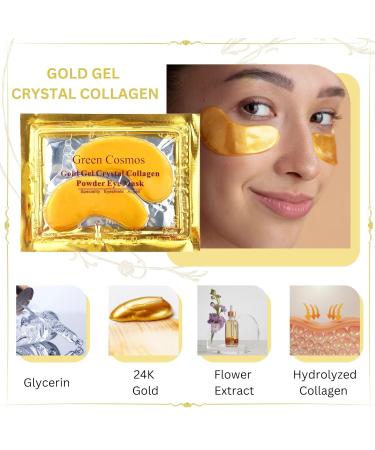 30 Pairs 24K Gold Under Eye Patches | Collagen Gel Masks for Dark Circles & Puffiness Treatment - Buy Online on GoSupps.com