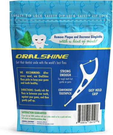 2-in-1 Mint Dental Floss Picks with Glide Technology for Adults - 270 Count - Buy Online on GoSupps.com
