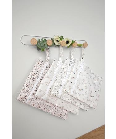 L SSIG Reusable Wet Bag Set for Kids - 2 Pieces Tiny Farmer Dots & Sheep | Eco-Friendly Baby Travel Essentials - Buy Online on GoSupps.com