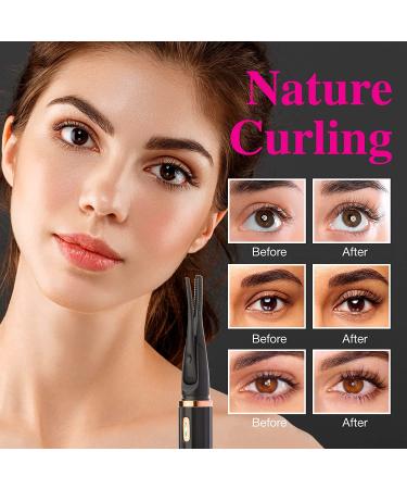 ROSETRA Heated Eyelash Curler - USB Rechargeable, 3 Temperature Settings, Electric Tool for False Lashes - Buy Online on GoSupps.com