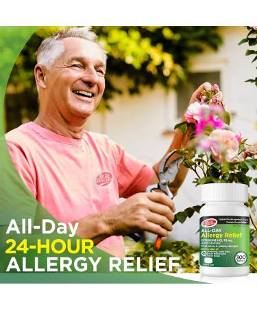 RIGHT REMEDIES 24-Hour Allergy Medicine Antihistamine (300 Tablets) | Cetirizine 10mg | for Pollen Itchy Eyes Sneezing Runny Noses | Compare to The Active Ingredient in Original Strength Zyrtec  - Buy Online on GoSupps.com