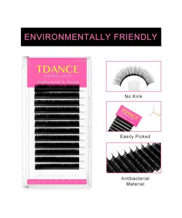 TDANCE Premium D Curl Eyelash Extensions 0.05mm + Ellipse Flat Lashes 0.15 D Curl 8-15mm - Mixed Lengths - Buy Online on GoSupps.com