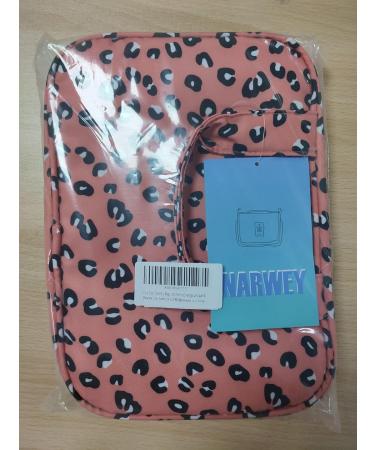 Full Size Orange Leopard Travel Toiletry Bag for Women - Large Makeup Organizer - Buy Online on GoSupps.com
